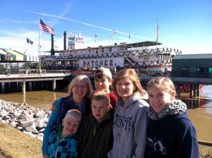 embarking on the Natchez paddle wheeler steamboat